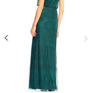 Adrianna Papell Beaded Blouson Gown